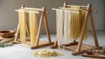 Eco-friendly Bamboo Pasta Drying Rack Collapsible Easy Storage