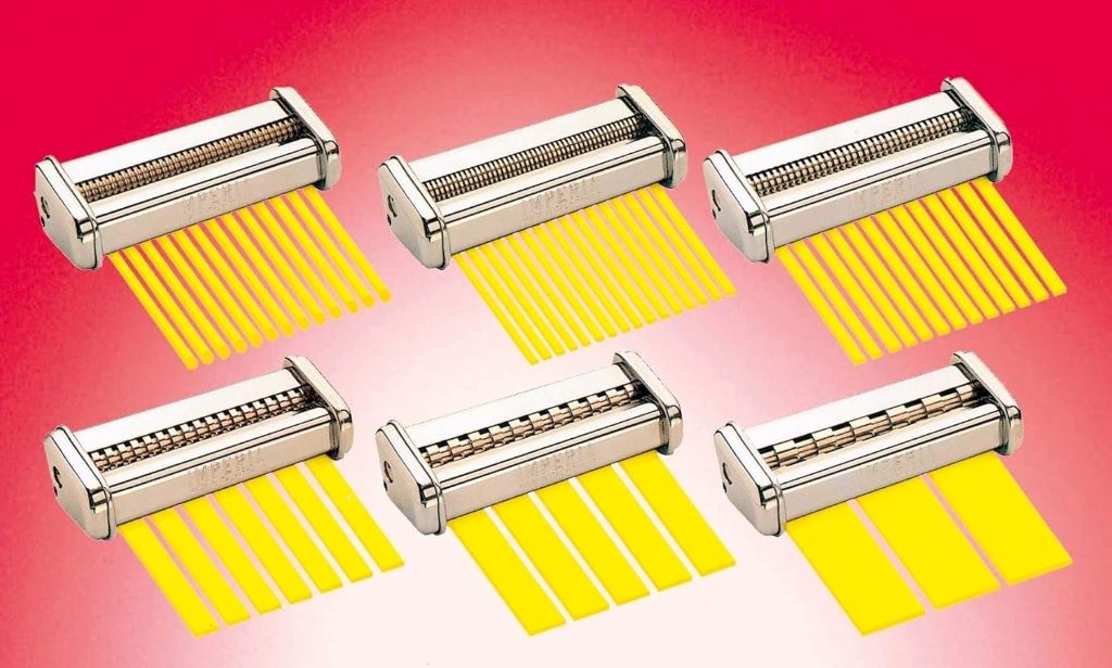 Stainless steel Imperia pasta maker accessory for homemade angel hair noodles