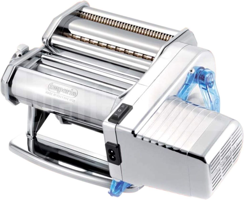 Homemade pasta made easy with Imperia motorized noodle machine and cutter set