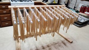 Stainless steel KITCHENDAO pasta drying rack with rotary arms
