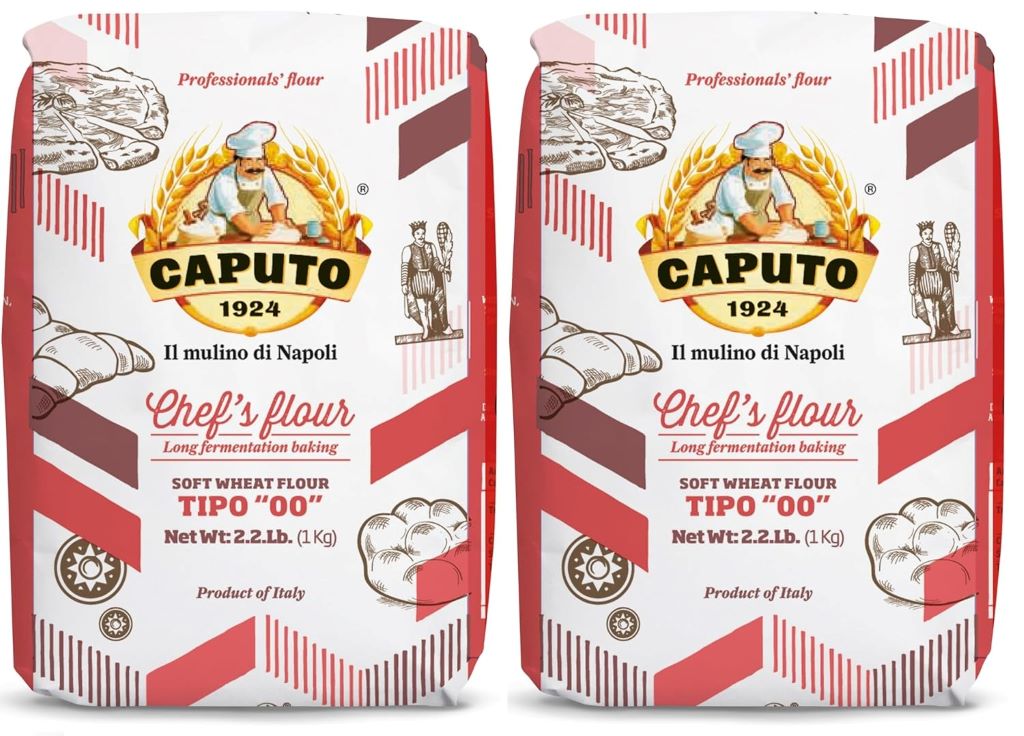 Antico Molino Caputo 00 Flour pack for pizza, bread, and pasta – 2×2.2 LB