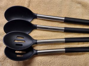 Silicone Pasta Fork and Ladle Spoon Set