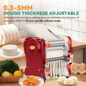 Commercial electric noodle machine and dough roller for fresh pasta making
