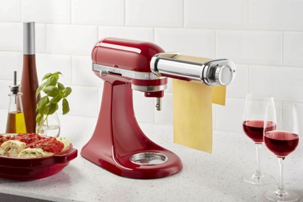 Top-rated pasta makers from around the world displayed on a kitchen counter.