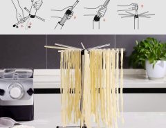 Compact and durable KitchenDAO pasta hanger for noodles and spaghetti, supports up to 6 lbs.