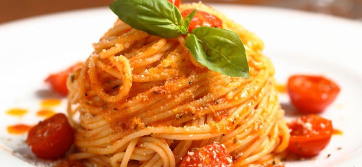Close-up of global pasta favorites showcasing diverse flavors and styles.