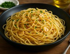 Close-up of international pasta dishes showcasing global comfort foods.