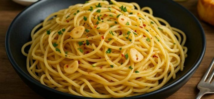 Close-up of international pasta dishes showcasing global comfort foods.