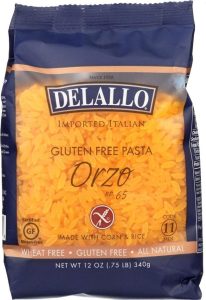 DeLallo Gluten-Free Corn and Rice Orzo 12 oz package
