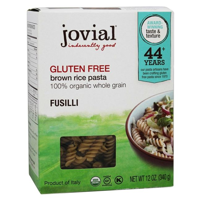 Jovial pasta brown rice organic fusilli gluten-free review
