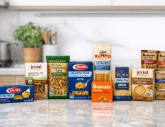 Assorted gluten-free pasta brands 2026: rice, chickpea, and corn pasta varieties for healthy cooking and meal prep.