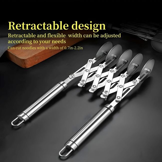 Lihengkong 5-wheel professional stainless steel pastry cutter with ergonomic handle