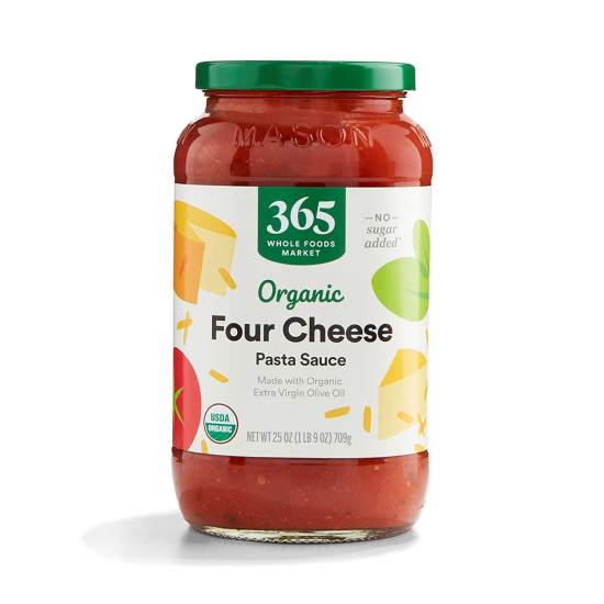 365 by Whole Foods Market Organic 4 Cheese Pasta Sauce, 25 Ounce