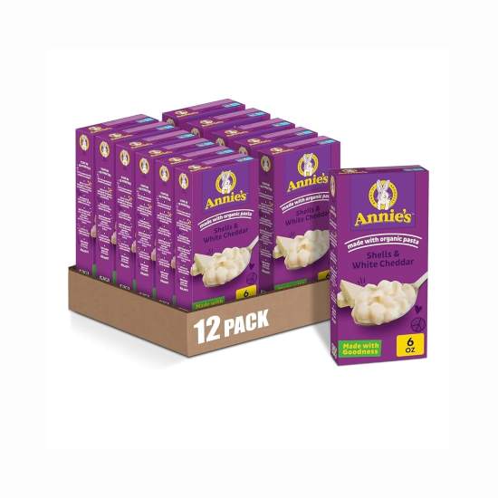 Annie’s Shells & White Cheddar Macaroni & Cheese, 6 oz