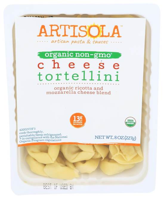 Artisola Pasta Organic Cheese Tortellini, 8 oz