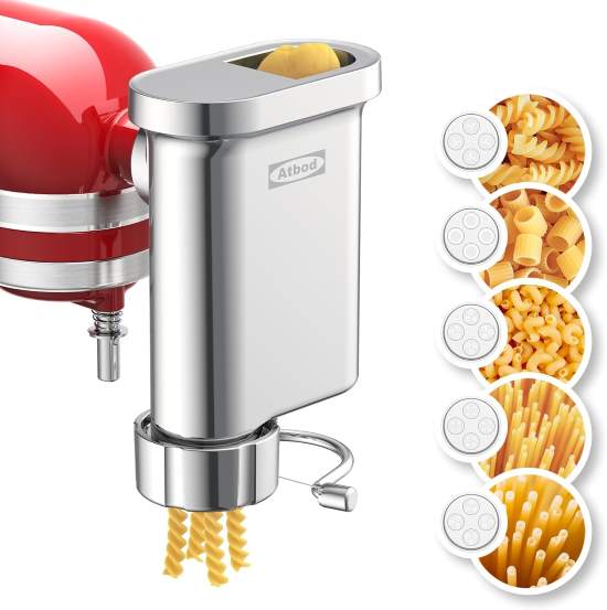 Atbod Metal Gourmet Pasta Press Attachment