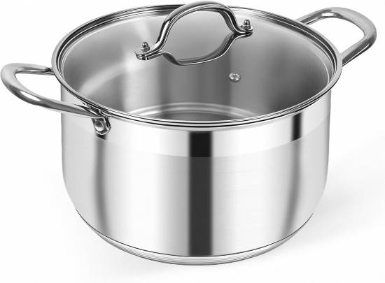 Kirecoo 8 Quart Stainless Steel Stock Pot