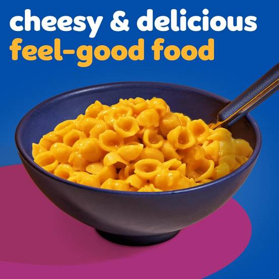 Kraft Mac & Cheese Three Cheese with Mini Shell Pasta, 7.25 oz