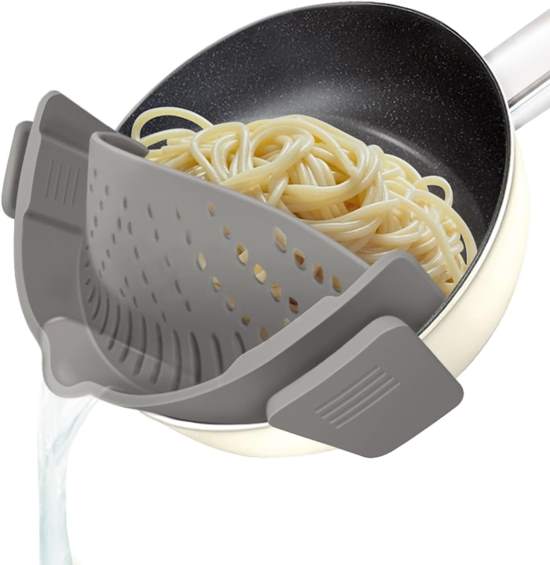 YEVIOR Clip On Silicone Strainer