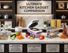 Zucchini pasta maker creating fresh veggie noodles in a Florida (FL) kitchen for healthy low-carb meals