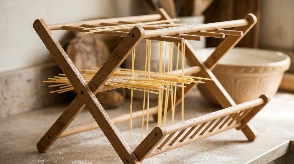 Proper drying method for bamboo pasta drying racks