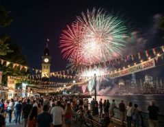 Hoboken Italian Festival 2026 fireworks over Sinatra Park waterfront