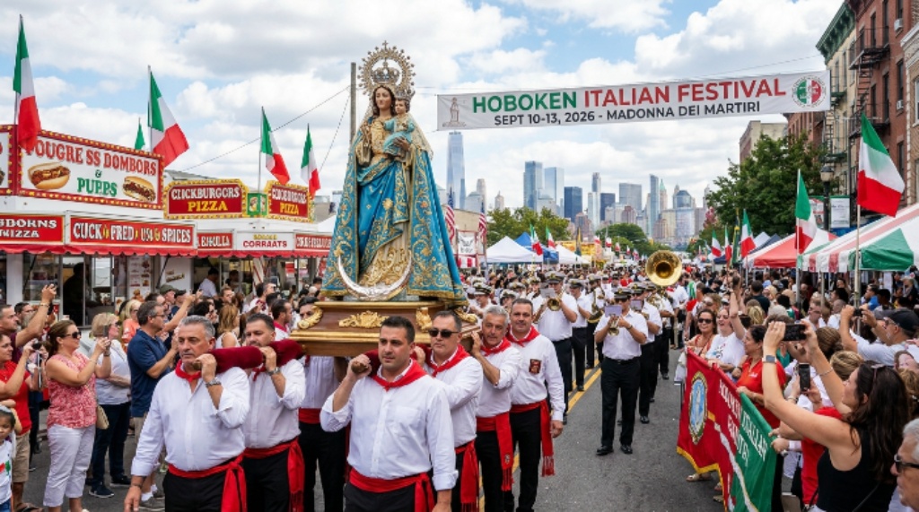 Madonna dei Martiri procession at Hoboken Italian Festival September 2026