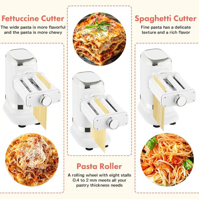 GVODE 3-in-1 Electric Pasta Maker for homemade pasta