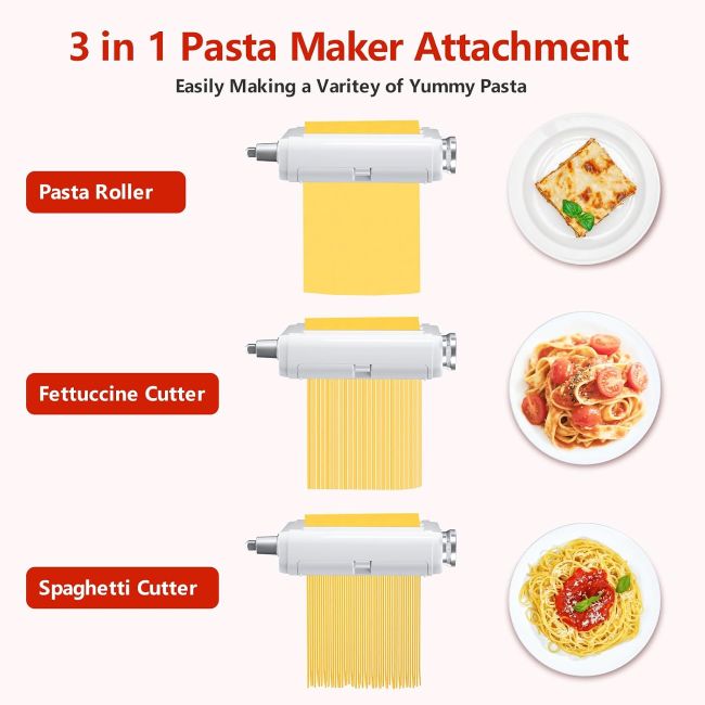 Affordable NEWSETS Pasta Maker Attachment for homemade pasta