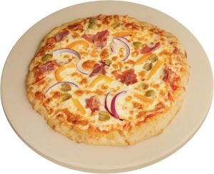 Old Stone Round Pizza Stone designed for durable, even baking of homemade pizzas