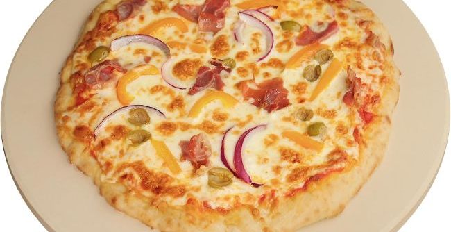 Old Stone Round Pizza Stone designed for durable, even baking of homemade pizzas