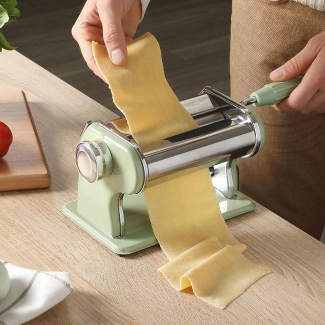 Sur La Table manual pasta maker for rolling and preparing fresh pasta at home