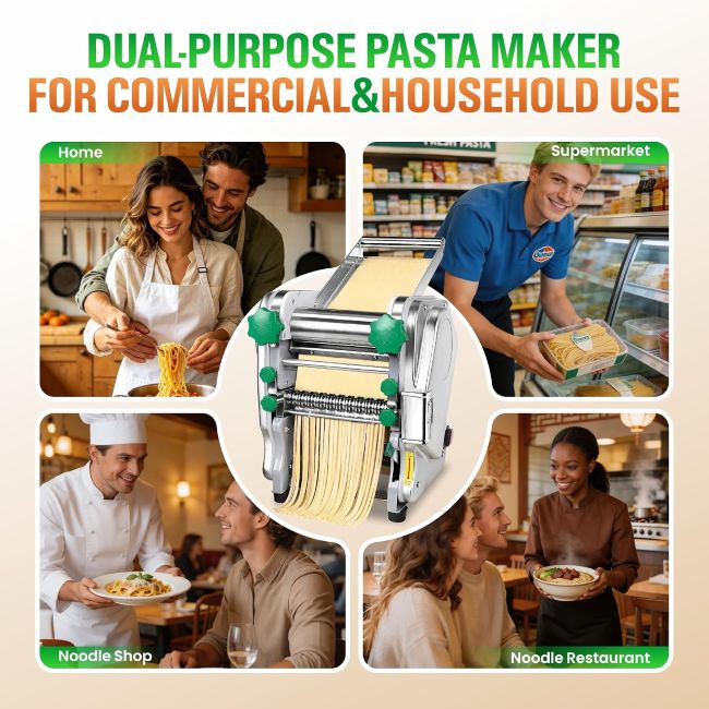 HESMAX commercial pasta machine for homemade noodles